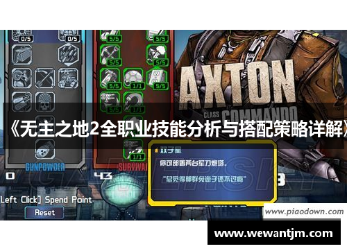 《无主之地2全职业技能分析与搭配策略详解》